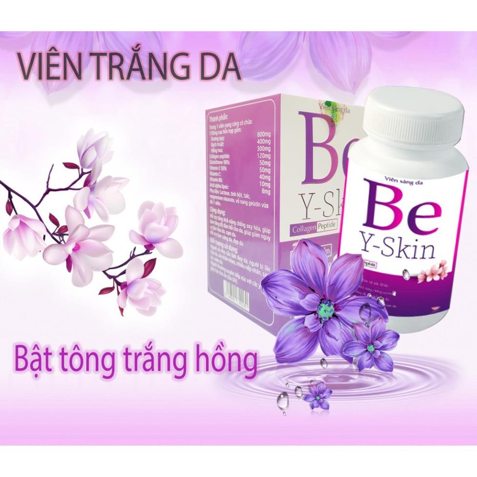 Be Y – Skin - Viên sáng da hỗ trợ giúp làm đẹp da, giúp da trắng sáng mịn màng, giảm nguy cơ lão hoá da (Lọ 45v)