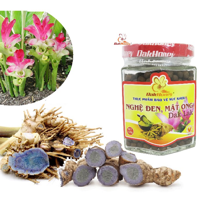 NGHỆ ĐEN MẬT ONG DAKHONEY HỘP 200G