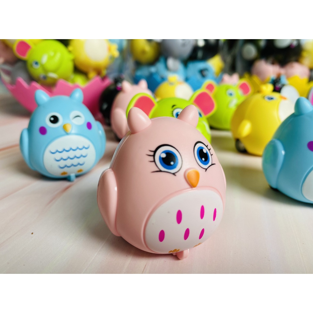 Quả Trứng Khổng Lồ 20 Thú Chạy Đà Dây Cót Dễ Thương Cho Bé