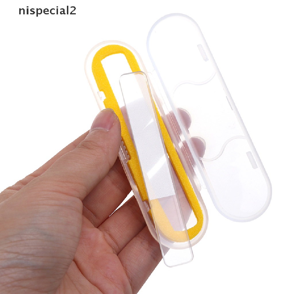 [nispecial2] 1Pc Crystal Nano Glass Nail File Nail Art Care Buffing Block Manicure File Tools [new]