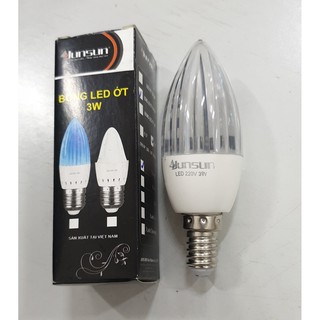 Bóng đèn led trái ớt  đui E14 3w