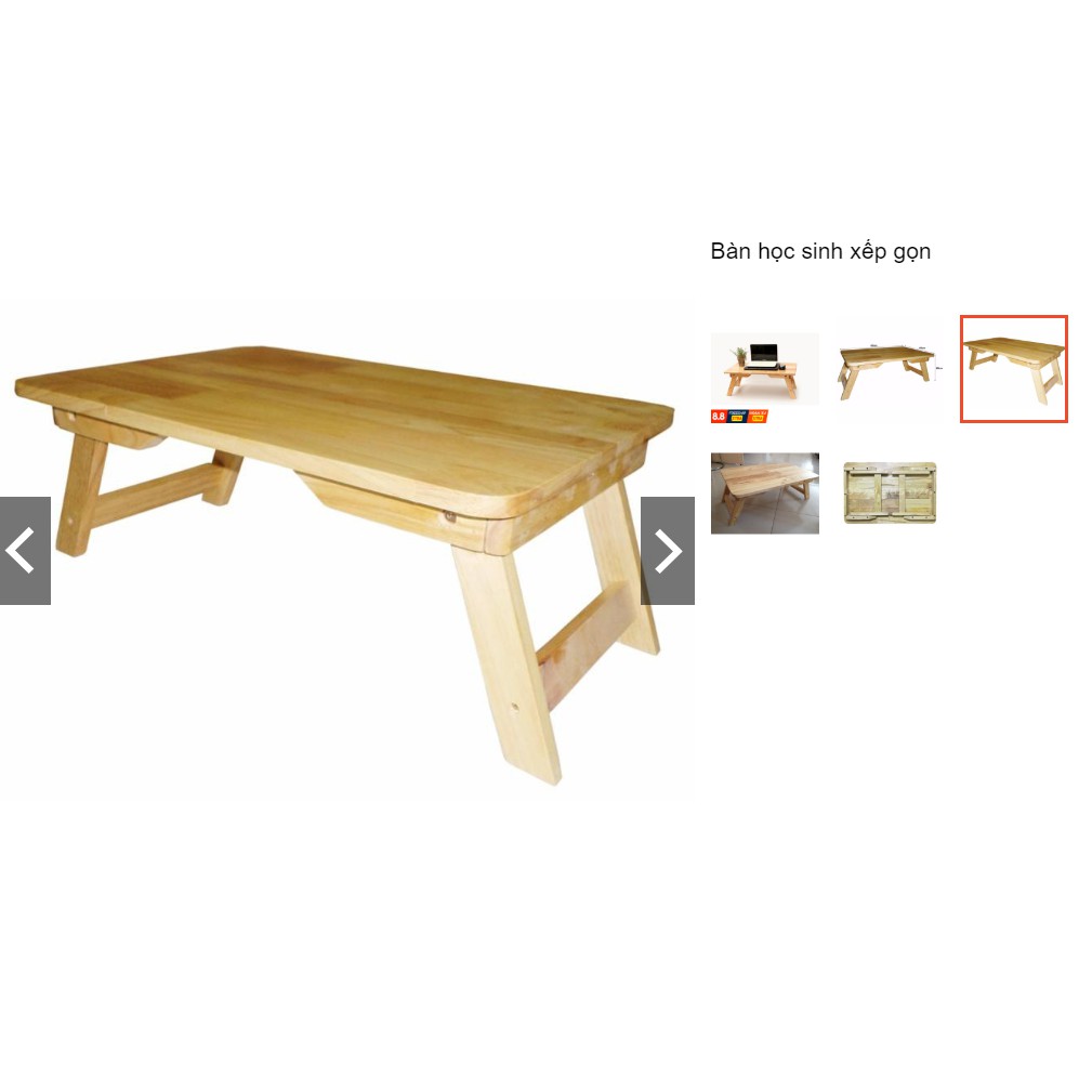 Bàn học sinh ngồi bệt xếp gọn | BigBuy360 - bigbuy360.vn