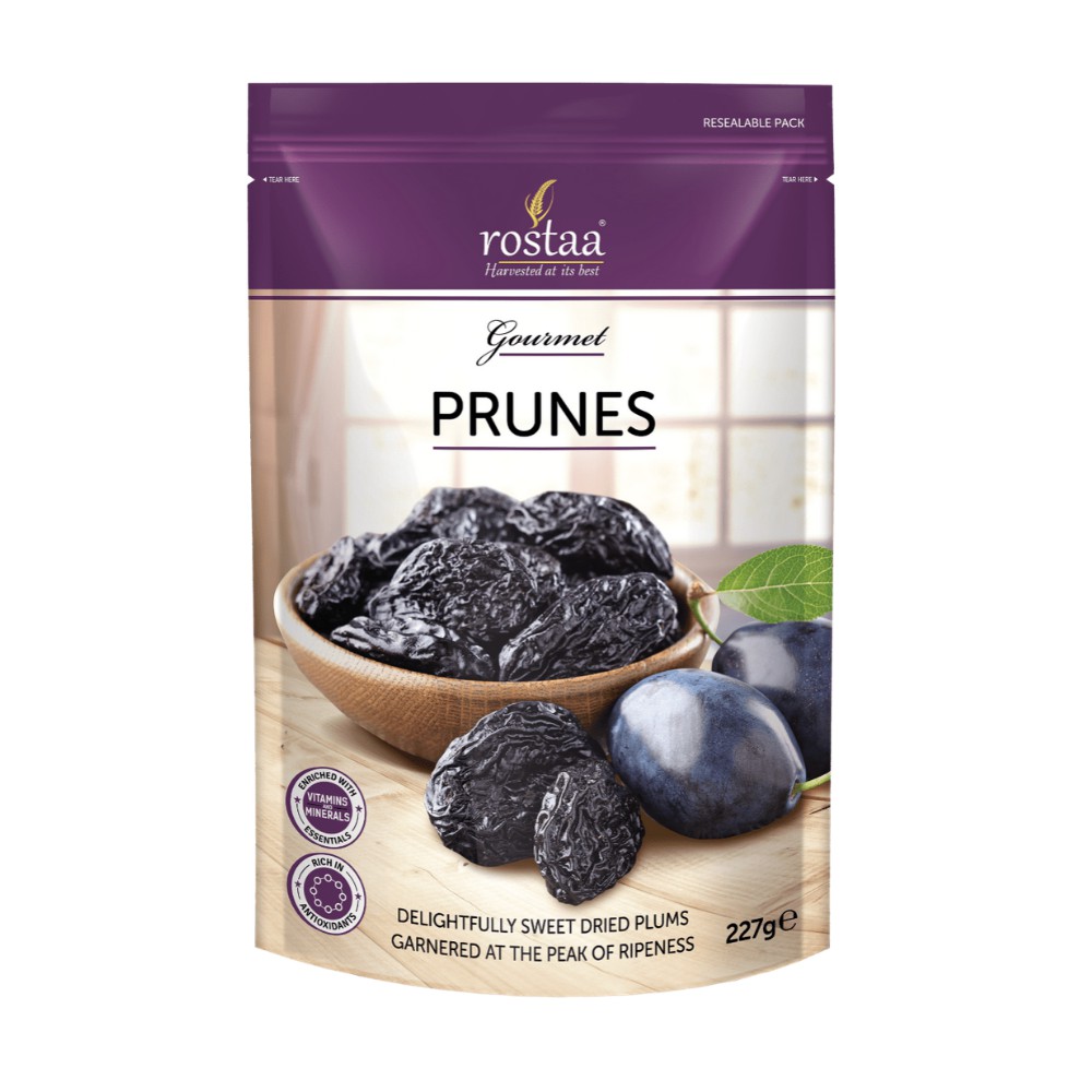 Mận Tím sấy khô Chile - Rostaa Prunes - Sản phẩm USA - Đồ ăn vặt giảm cân cao cấp nhập khẩu Mỹ - thực phẩm, hạt hữu cơ