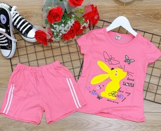Bộ thun cotton bé gái size 8-20kg