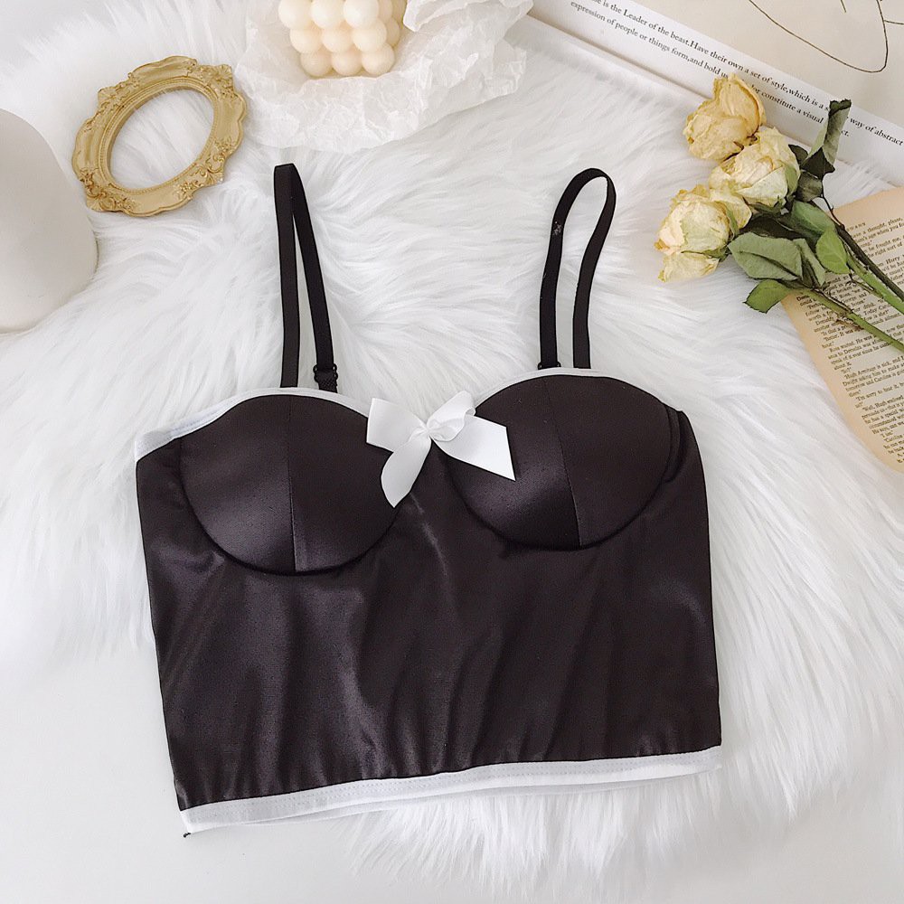 Áo Bra Satin 2 Dây  - Áo Ngực Lụa 2 Dây Kingshop B139