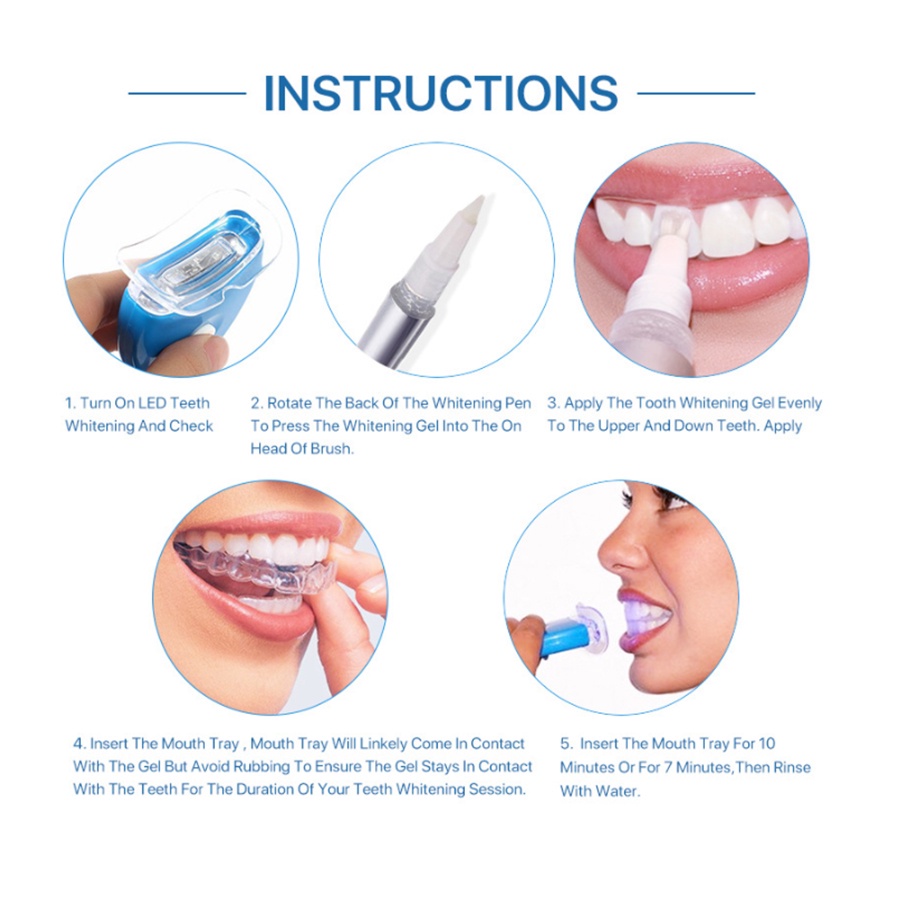 Trắng răng trắng răng trắng trắng gel răng kit