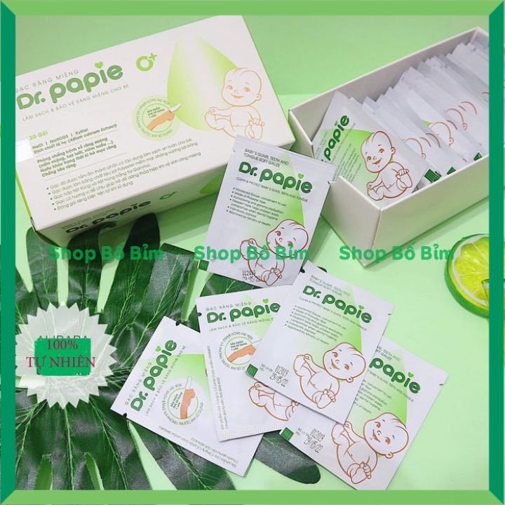 Gạc Rơ Lưỡi Dr Papie Vệ Sinh Răng Miệng Cho Bé