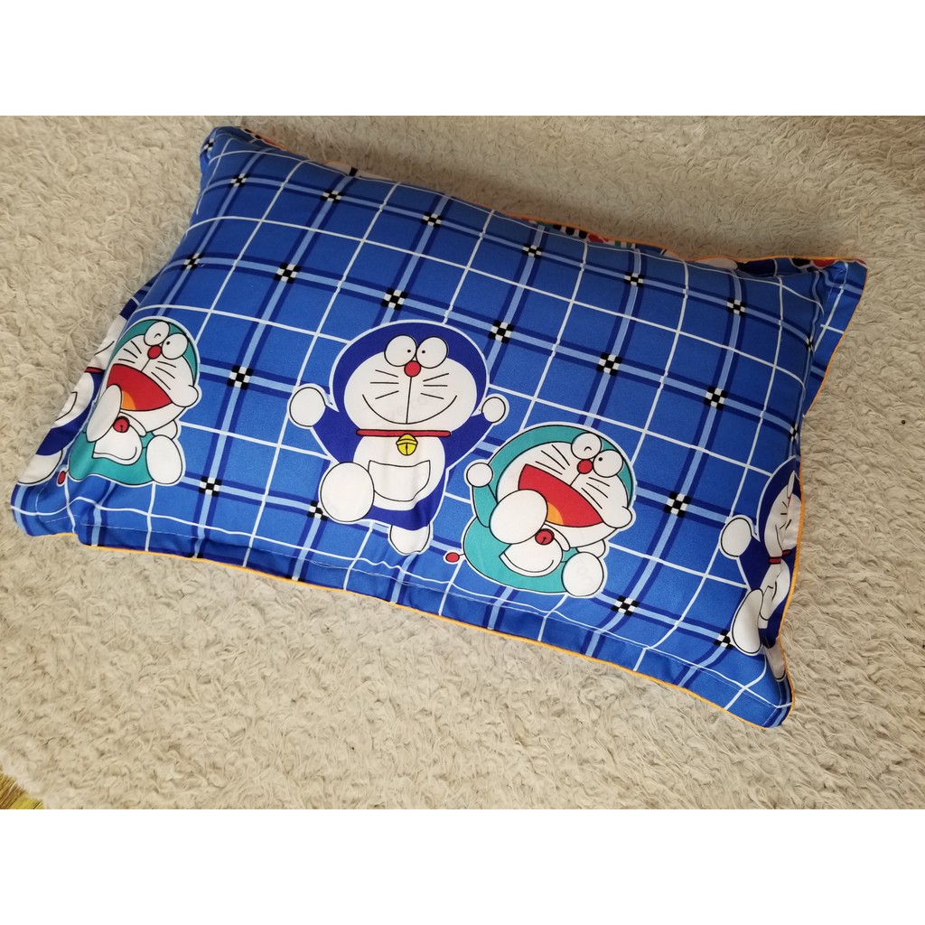 Vỏ gối nằm cotton cao cấp đẹp, vỏ gối cotton, vỏ gối doraemon - 45x65 (ảnh shop tự chụp)
