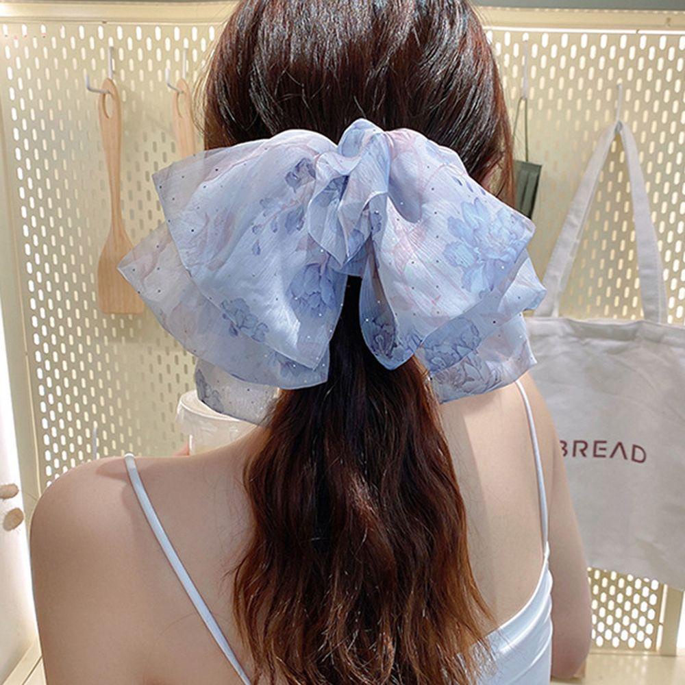 Kẹp Tóc Hình Nơ Hoa Lớn WMES15H Thời Trang Thanh Lịch Mùa Hè