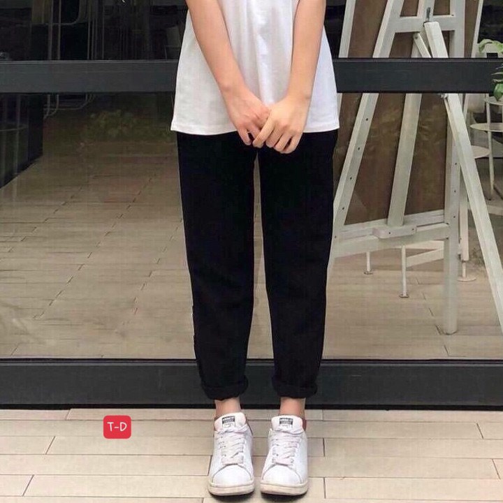 Quần Baggy Nam Nữ KAKI Ống Suông Phong cách hàn quốc