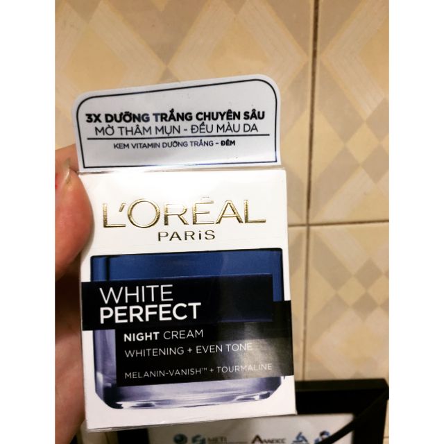 KEM DƯỠNG DA TRẮNG MƯỢT ĐỀU MÀU BAN ĐÊM WHITE PERFECTWHITE PERFECT