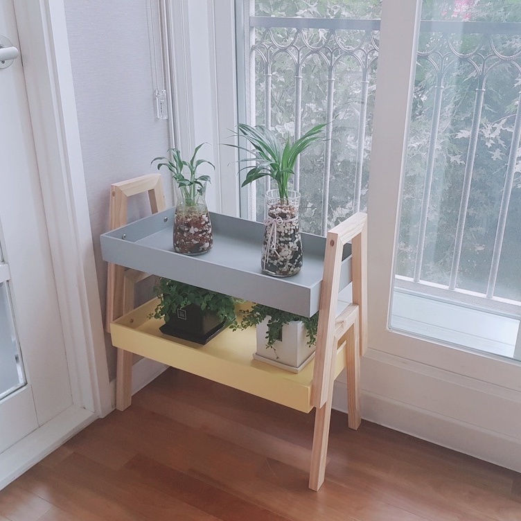 Khay đựng đồ đa năng hàn quốc lắp ráp màu xám - MW FURNITURE - Nội thất trang trí