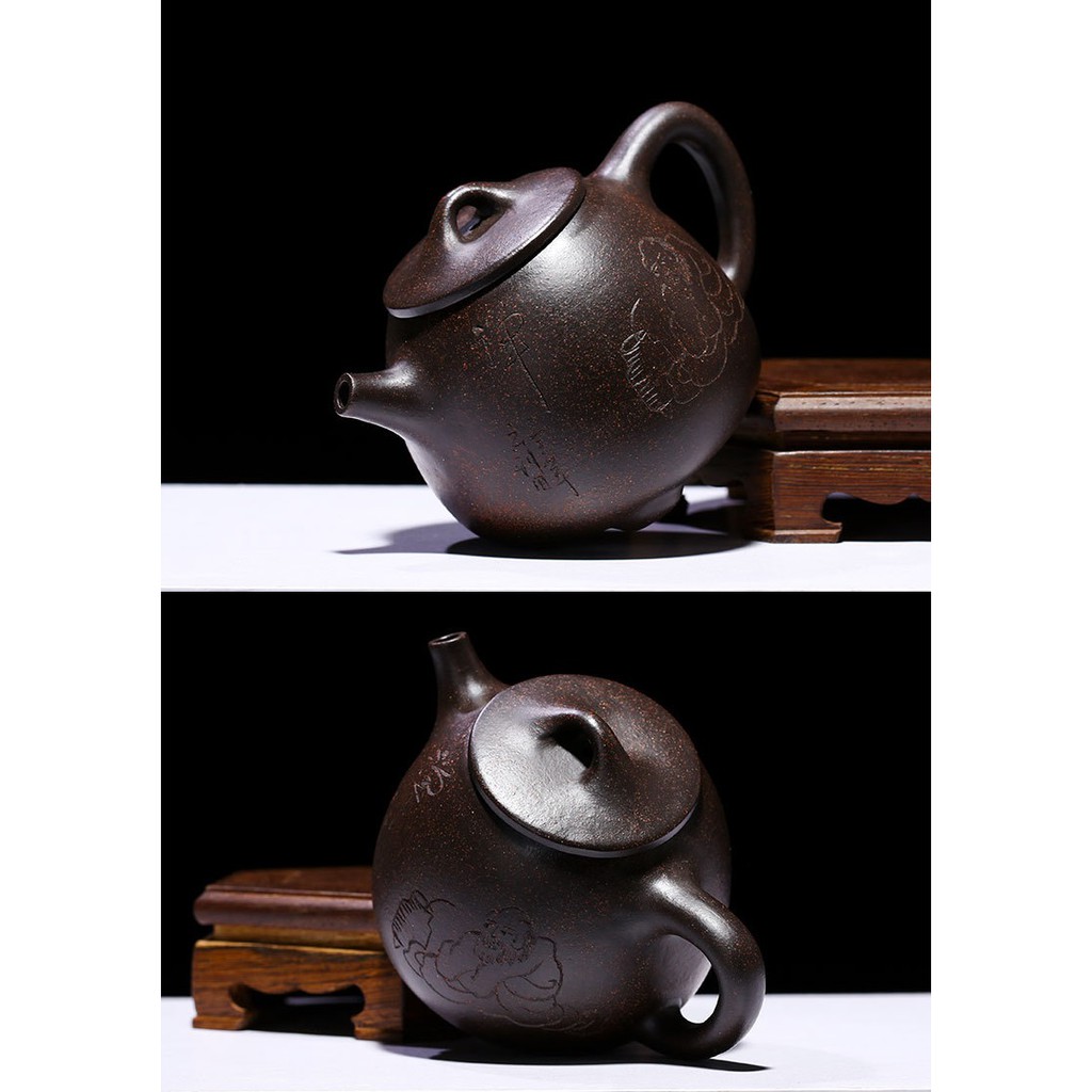 Ấm Tử Sa Nghi Hưng Thạch Biều Cao 205 ml