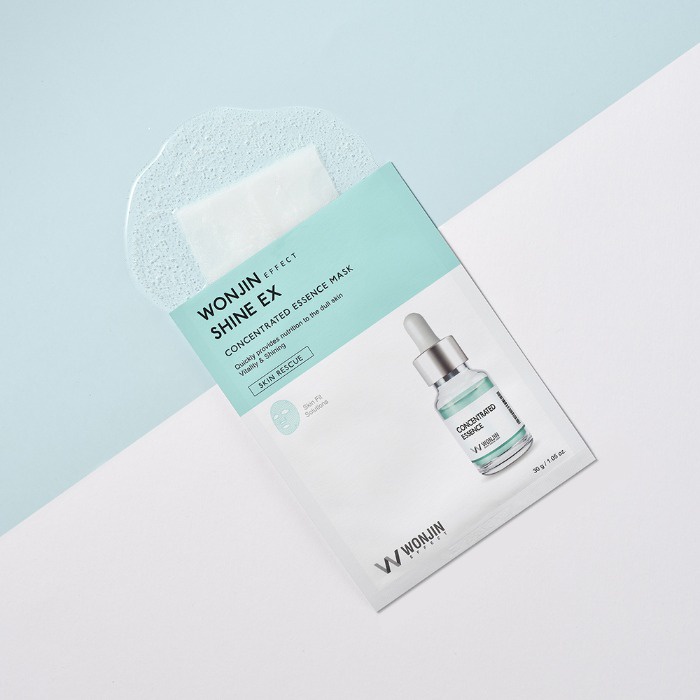Mặt Nạ Wonjin Shine Ex  Concentrated Essence Mask 30ml Dưỡng Da Căng Mọng Tức Thì Dưỡng Sáng Da Tự Nhiên