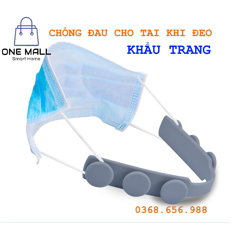 Bộ 4 Phụ kiện cao su hỗ trợ chống sưng đau tai khi đeo khẩu trang.Chất liệu cao su silicon cao cấp nhiều màu. Aone mall