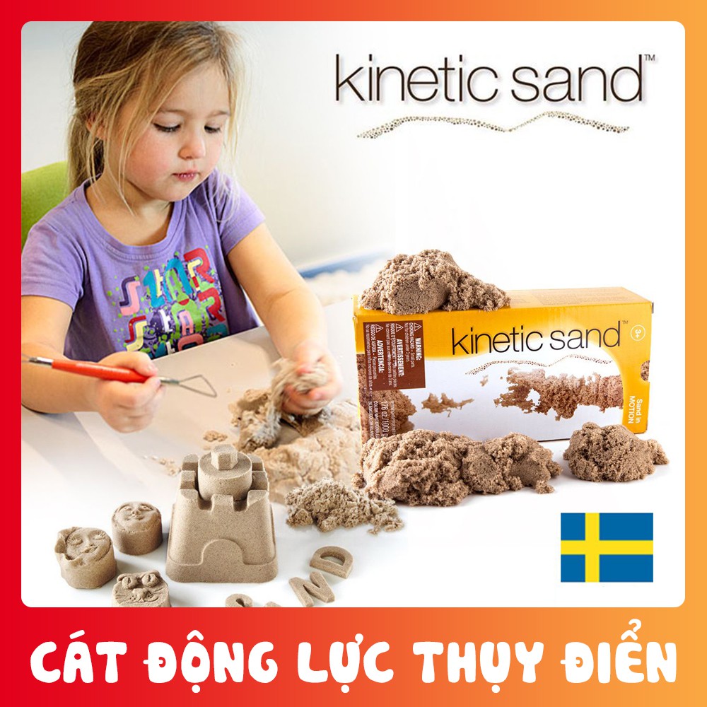 Cát động lực Kinetic Sand chính hãng Waba Fun (Thụy Điển)[Shop yêu thích]