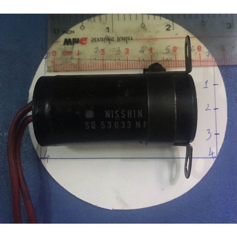Tụ điện của Mỹ hiệu Nisshin SQ53033NP  - Hàng tháo máy