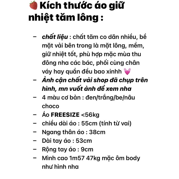 Áo giữ nhiệt tăm lông cổ leo (ảnh thật shop chụp kèm video) | BigBuy360 - bigbuy360.vn