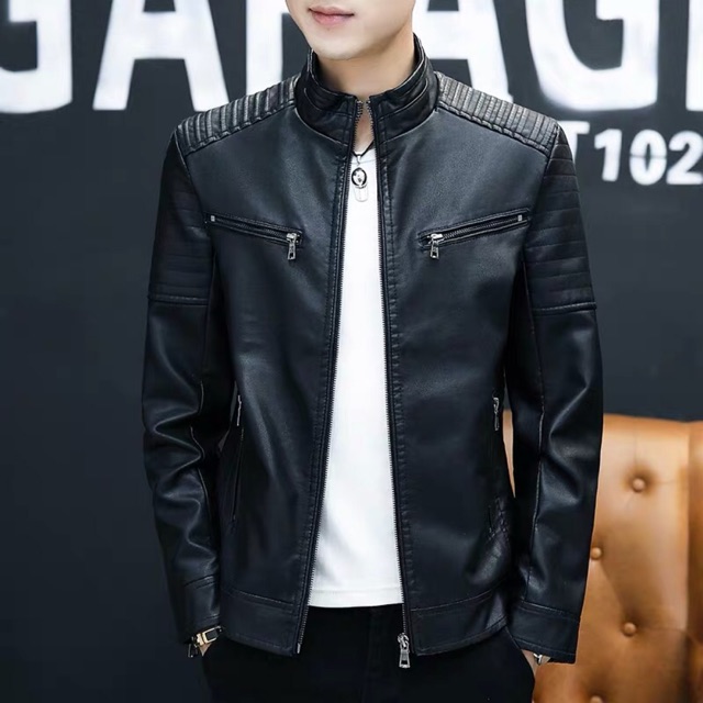 (Hình thật) áo da bò nam mã 003
