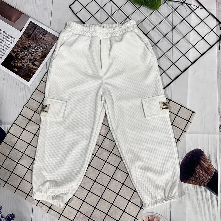 Quần Dài Cho Bé Trai, Bé Gái Từ 18kg - 48kg Chất Liệu Coton Tổ Ong