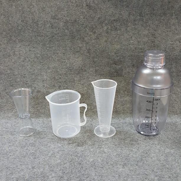 COMBO 4 MÓN PHA CHẾ QUẦY CAFE,SINH TỐ (Shaker 500ml In đậm)