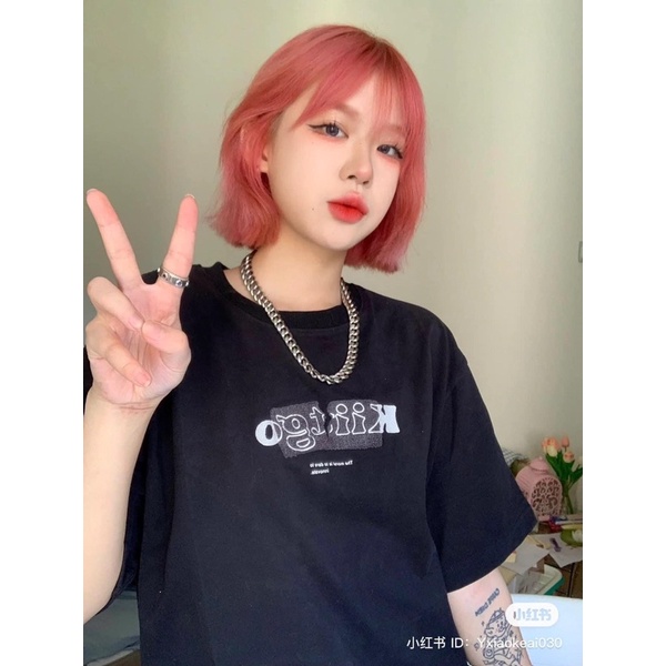 Nhuộm tóc màu nâu hồng đào  tặng kèm oxy và găng tay