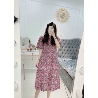 Đầm Hoa lụa Hotrend Freesize