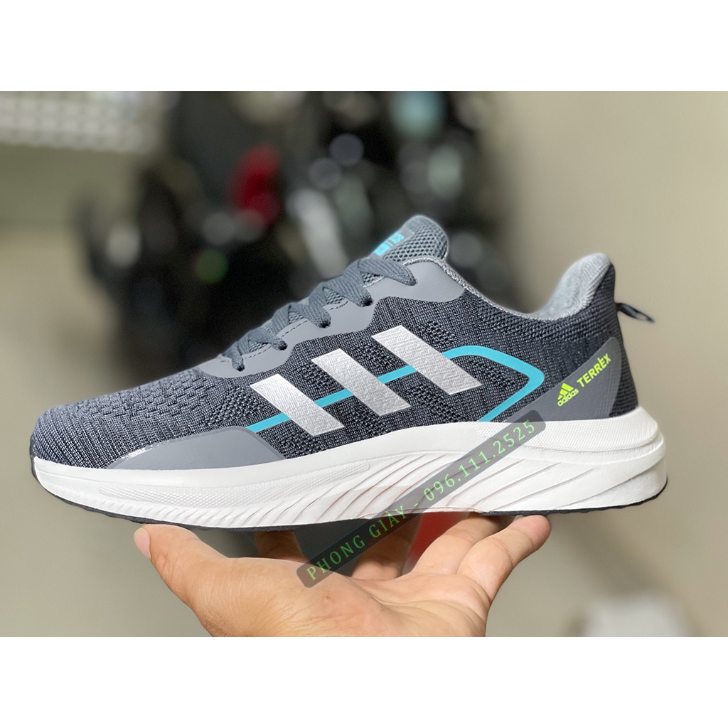 Giày Sneaker Nam Giày Thể Thao Nam A56 Màu Ghi Đậm