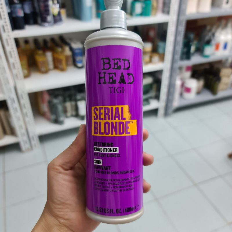 DẦU GỘI XẢ TIGI BEDHEAD SERIAL BLONDE PURPLE DÙNG CHO TÓC TẨY 400ML- 970ML