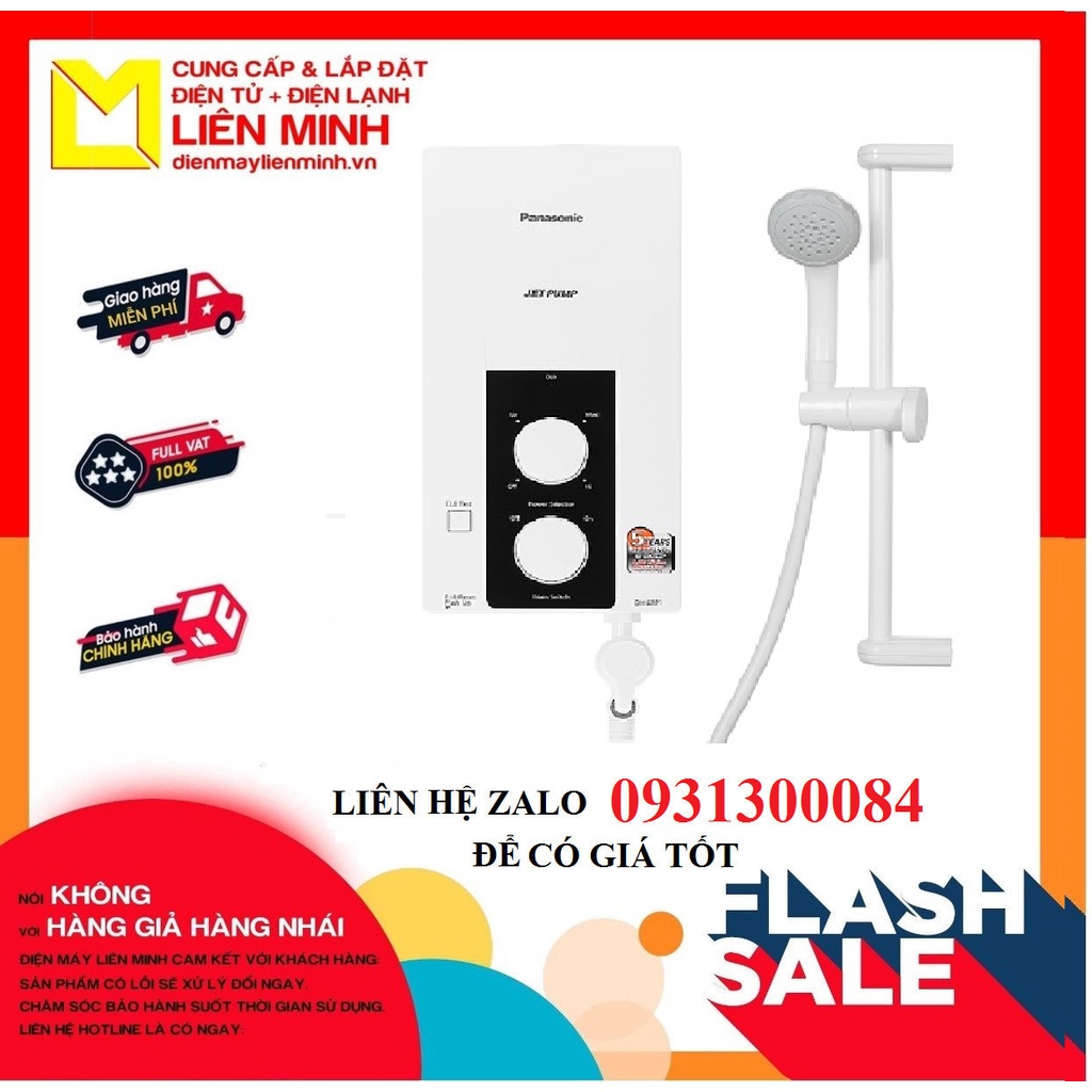 Máy nước nóng Panasonic 4500W DH-4RP1VW ,Làm nóng trực tiếp,Van cấp nước có chức năng lọc,Bơm trợ lực vận hành siêu êm.