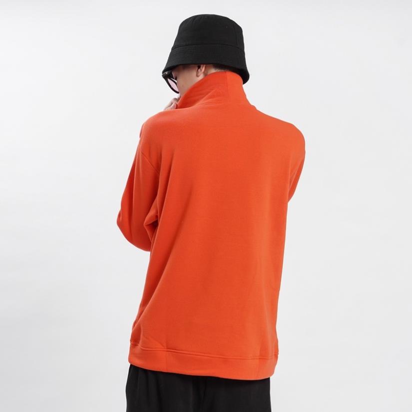 Áo Nỉ CỔ CAO N7 Unisex Trơn Nỉ Dài Tay Oversize Nam Nữ Basic Sweater Form Rộng thời trang Hàn Quốc cá tính nhiều màu !