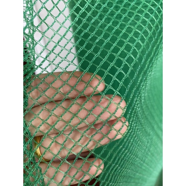 Lưới cước màu xanh khổ rộng 1m50 mắt dày 0,5cm- lưới chắn ngan gà vịt, che công trình