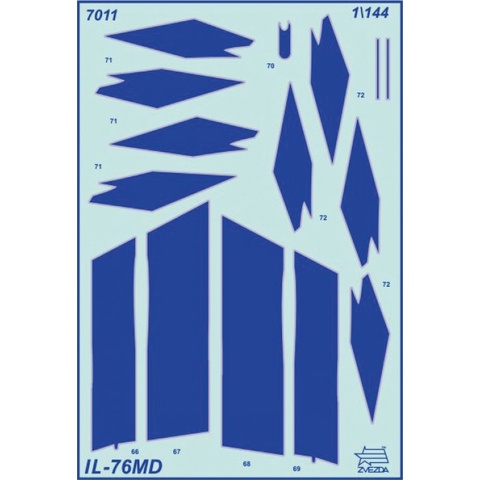 Mô hình quân sự Máy bay vận tải Ilyushin Il-76MD tỉ lệ 1/144 Zvezda