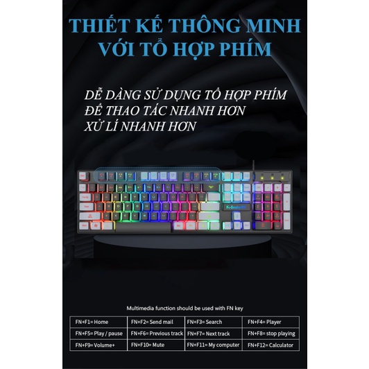 GiGiBomstore Bàn phím giả cơ chuyên K4 2022 Bàn Phím giả cơ chuyên game Có Dây có LED 104 phím