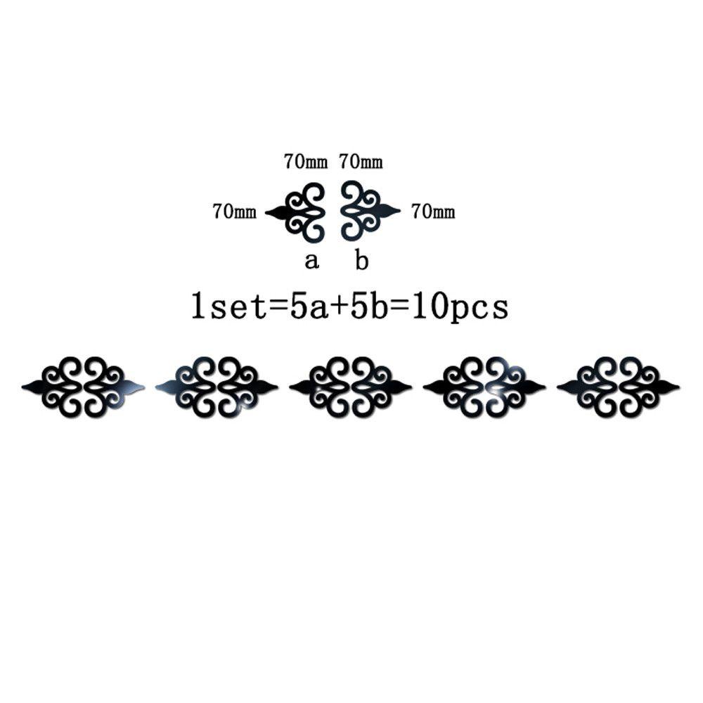 Miếng Dán Tường Tráng Gương Hình Vuông 3D Độc Đáo