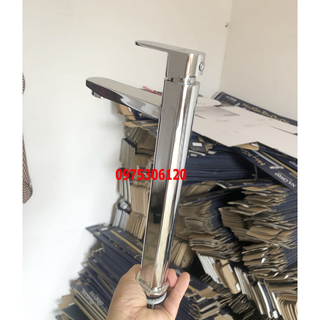 [LOẠI 1-HÀNG ĐÚC-NẶNG] Vòi Rửa Mặt Lavabo Lạnh đồng thau mạ crom Cao Cấp N6030 Fotar VÒI LA ĐIẾU si 30cm