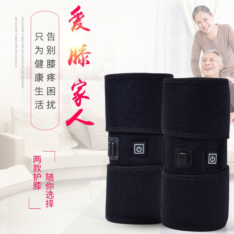 Đai chườm nóng đầu gối hồng ngoại Giảm đau khớp gối, bảo vệ đầu gối Kneepad ( Dùng cap USB)