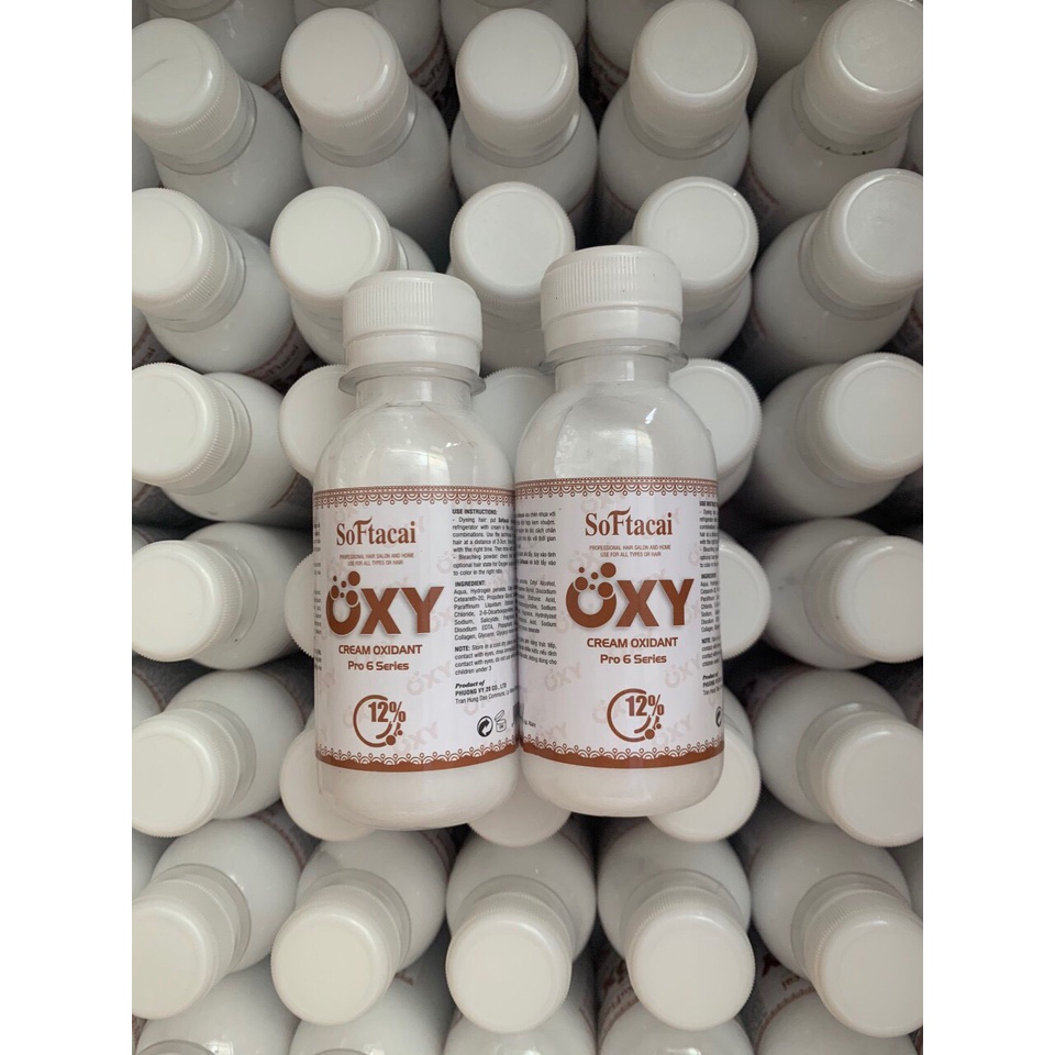 OXY trợ nhuộm tóc SOFTACAI 100ml ( 6%, 9%, 12% ) .Dùng cùng thuốc nhuộm tóc và bột tẩy tóc