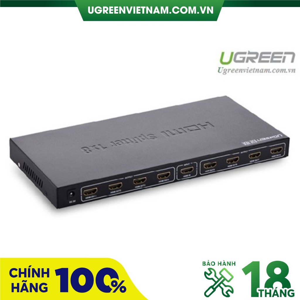 Bộ chia 1 ra 8 cổng HDMI 1.4 Chính hãng Ugreen 40203 Cao cấp