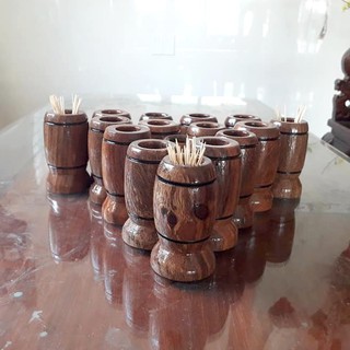 Hũ Đựng Tăm Gỗ Lim - gỗ lim