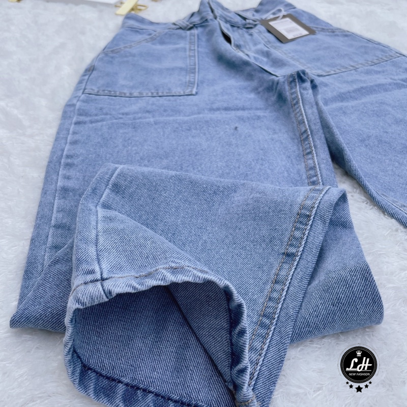 Quần baggy jean nữ túi đắp vuông Ms 173