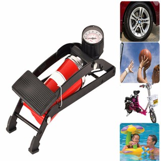 Bơm hơi đạp chân mini 1 pitton - bơm xe máy đạp chân