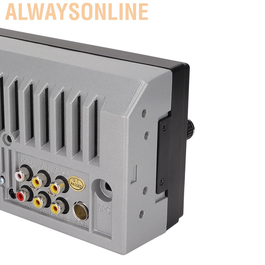 Alwaysonline 7in Car MP5 Player Multimedia Stereo Receiver Bluetooth Mirror Link with Remote Control for Android