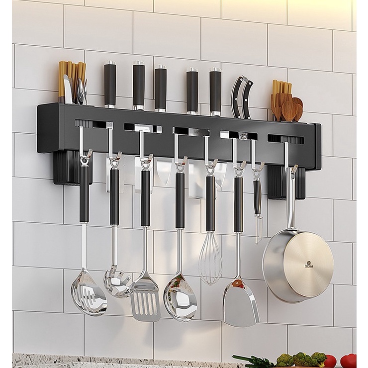 Giá để đồ đa chức năng bằng thép không gỉ nhà bếp, giá để dao và giá để đũa