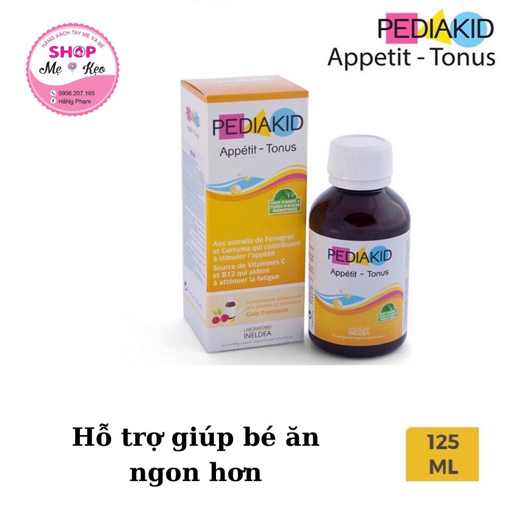 Pediakid Appéstit Tonus - Siro kích thích ăn ngon - Pháp 125ml - siro hỗ trợ ăn ngon , tiêu hóa tốt, hấp thụ tốt