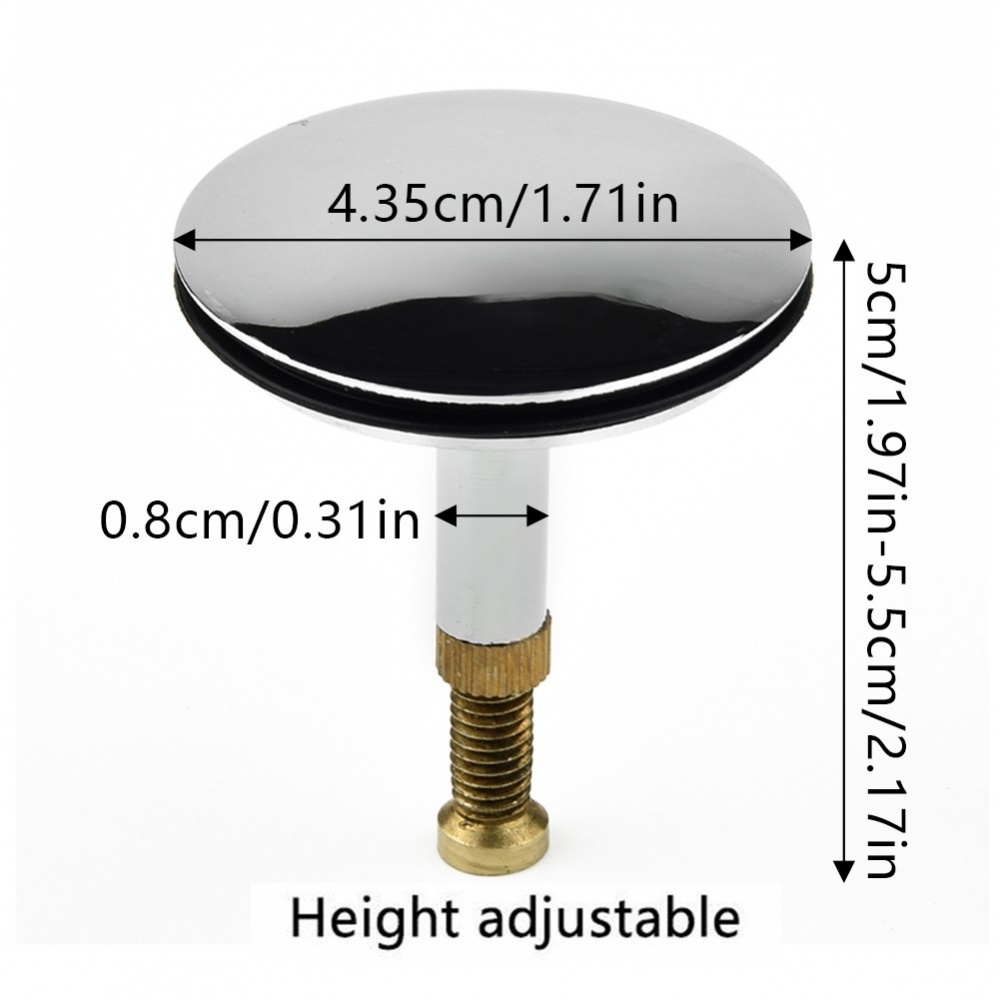 Nút Chặn Lỗ Thoát Nước Bồn Tắm/Bồn Tắm 43Mm Thay Thế Dễ Lắp Đặt