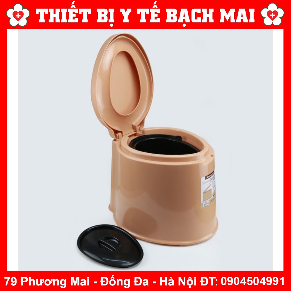 Bô Nhựa Vệ Sinh - Bệ Toilet Di Động Bằng Nhựa Trắng Cao Cấp