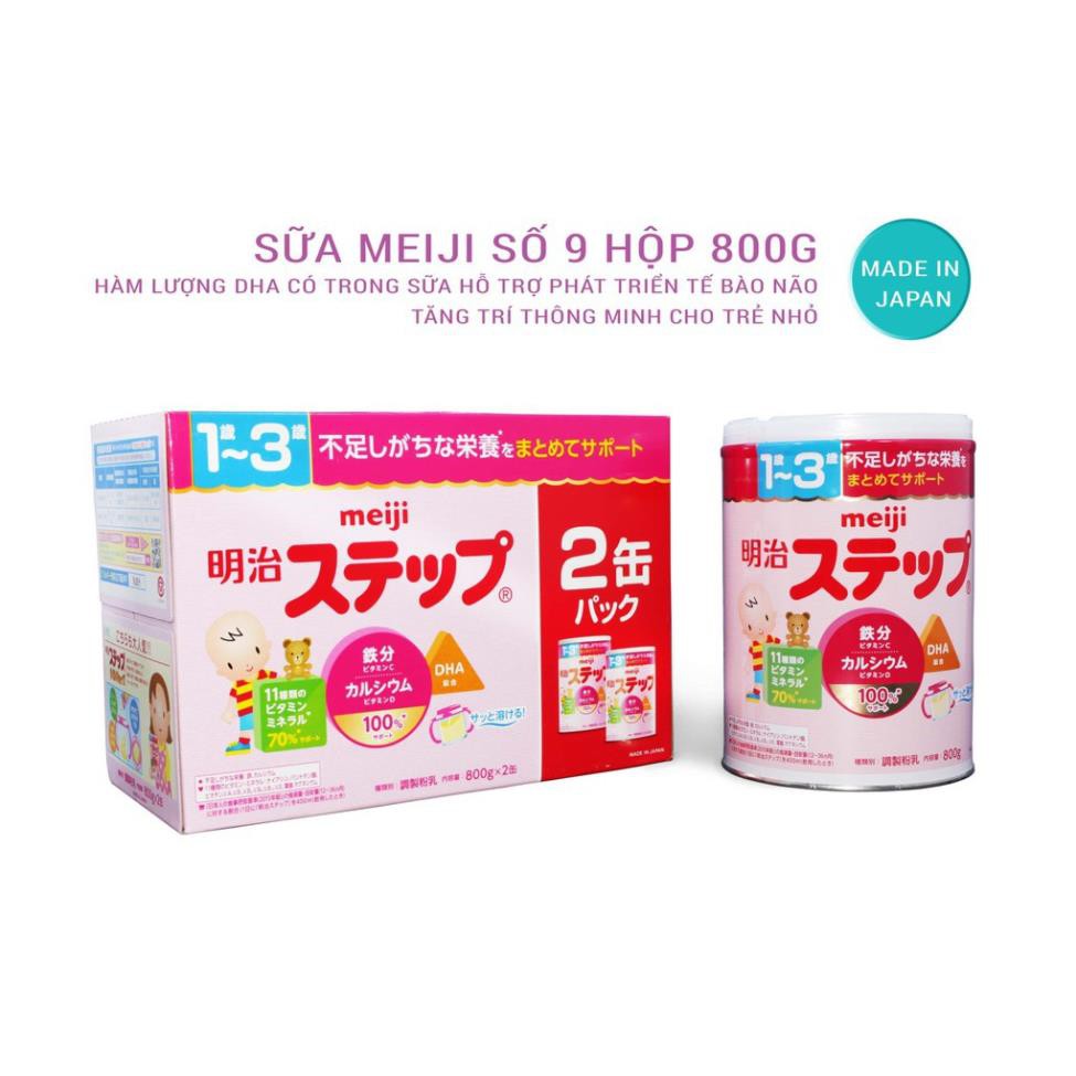 Sữa Meiji Nội Địa Nhật lon số 0 và số 9 800g