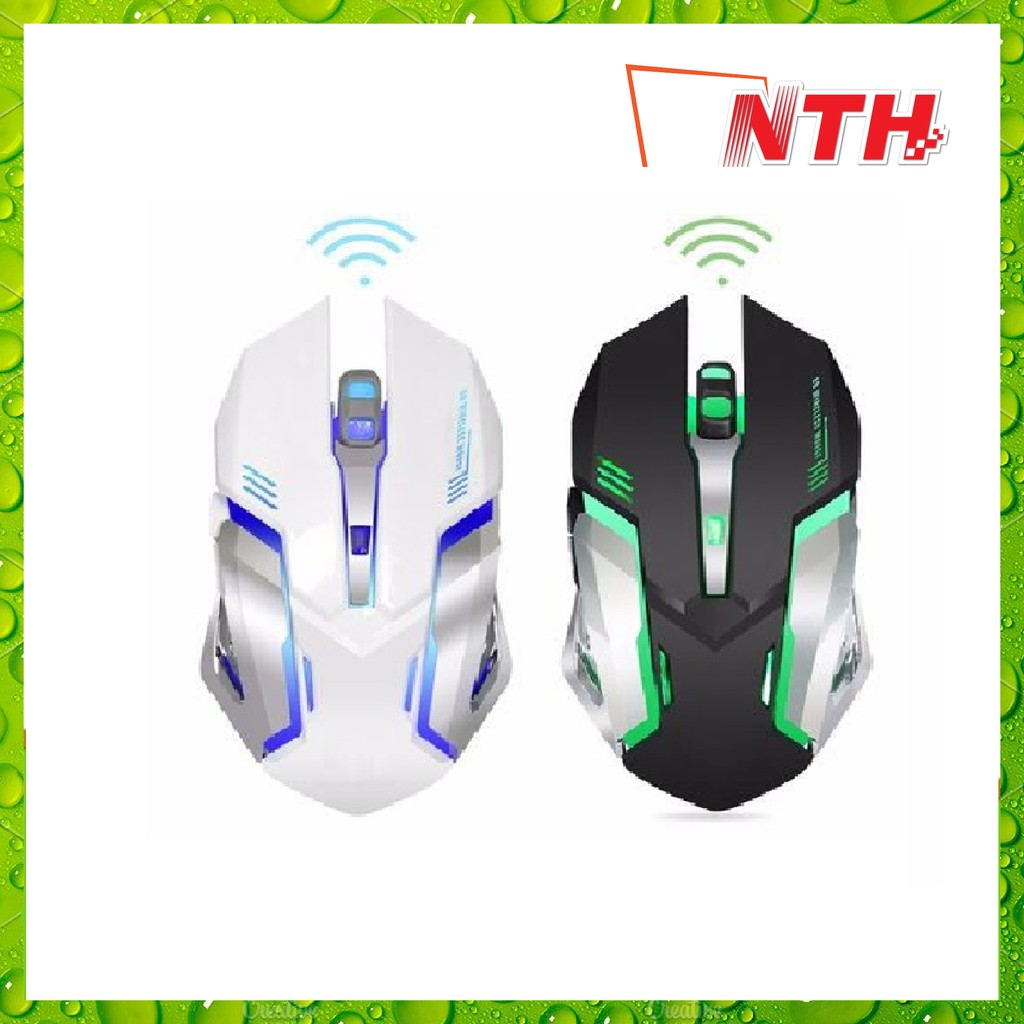 [Nhập ELCL40K hoàn 40K xu đơn từ 300K] Chuột không dây chuyên game pin sạc Free Wolf X7 Led 7 màu