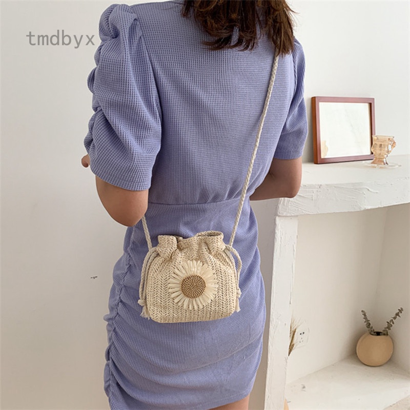 Tmdbyx Túi Cói Đeo Vai Phong Cách Cổ Điển Thanh Lịch Dành Cho Nữ